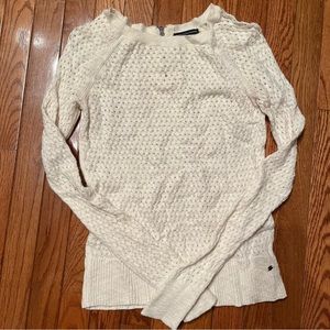 American Eagle White Knit Sweater